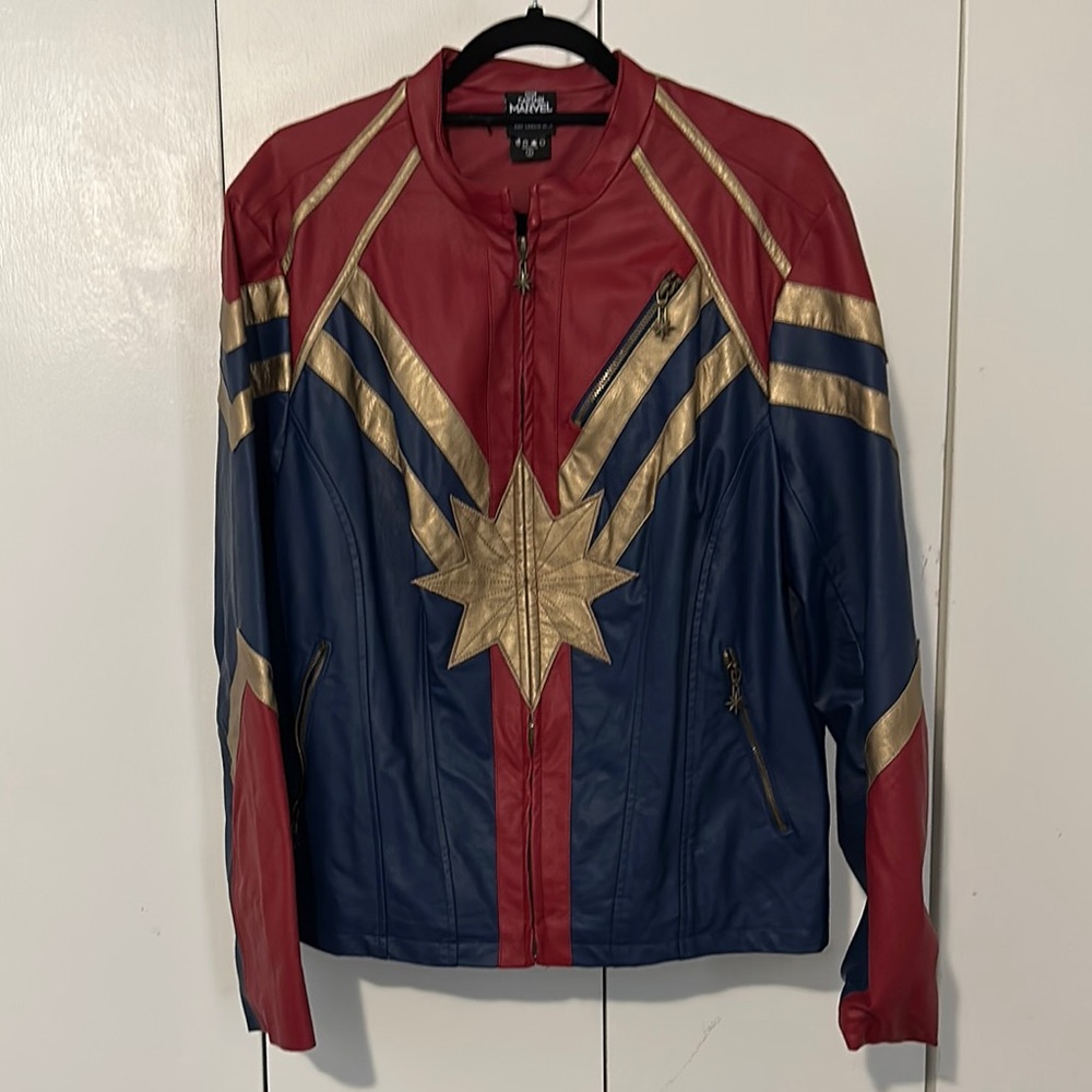 Her Universe Captain Marvel Faux Leather Jacket
